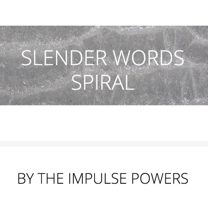 The cover of Slender Words Spiral - picture of sand dunes